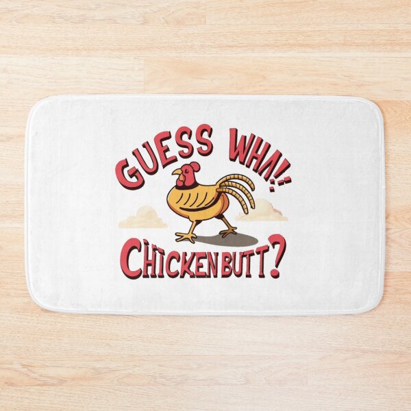 Item preview, Funny chicken Quote Guess What? Chicken Butt! designed and sold by Moad Fahim.