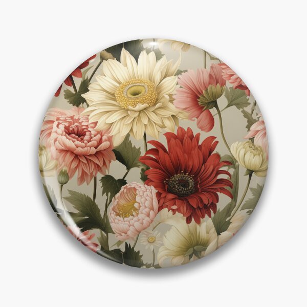 Item preview, Vintage Gerbera Floral designed and sold by PigmeArt.