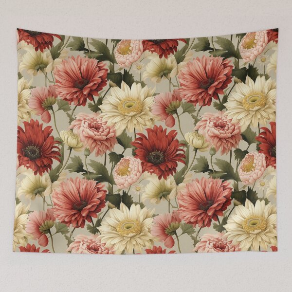 Item preview, Vintage Gerbera Floral designed and sold by PigmeArt.