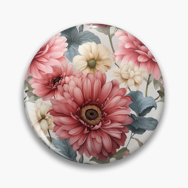 Item preview, Vintage Gerbera Floral: Timeless Beauty in Every Bloom designed and sold by PigmeArt.