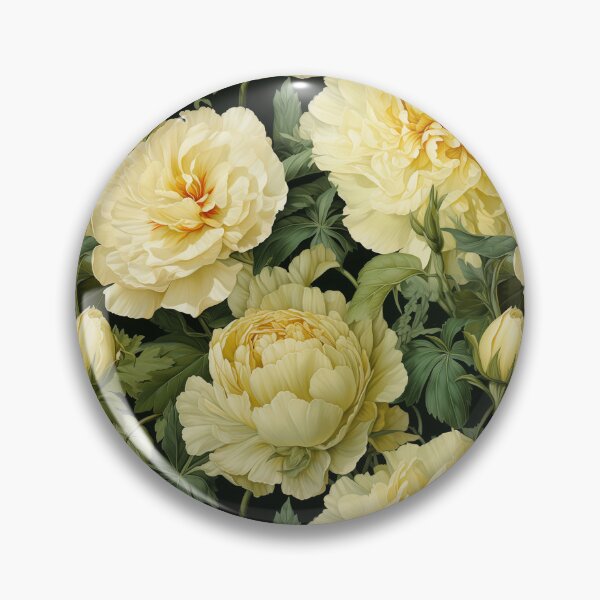 Item preview, Vintage Yellow Carnation Floral designed and sold by PigmeArt.