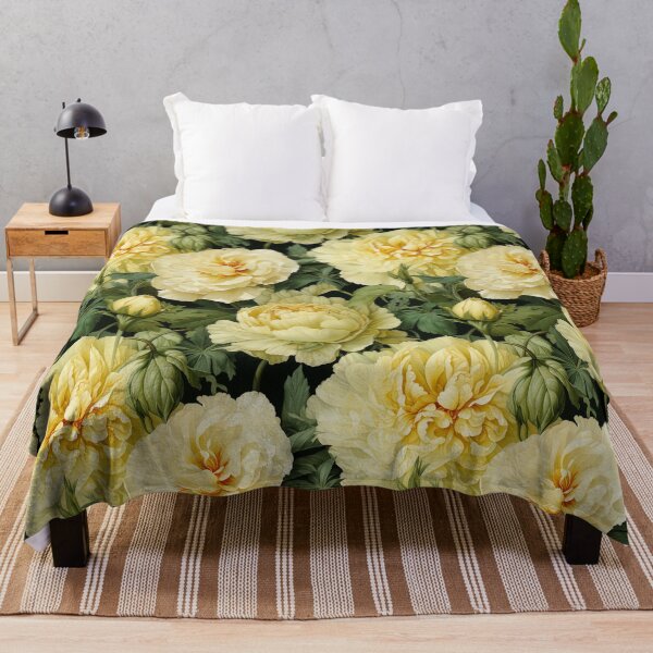 Item preview, Vintage Yellow Carnation Floral designed and sold by PigmeArt.