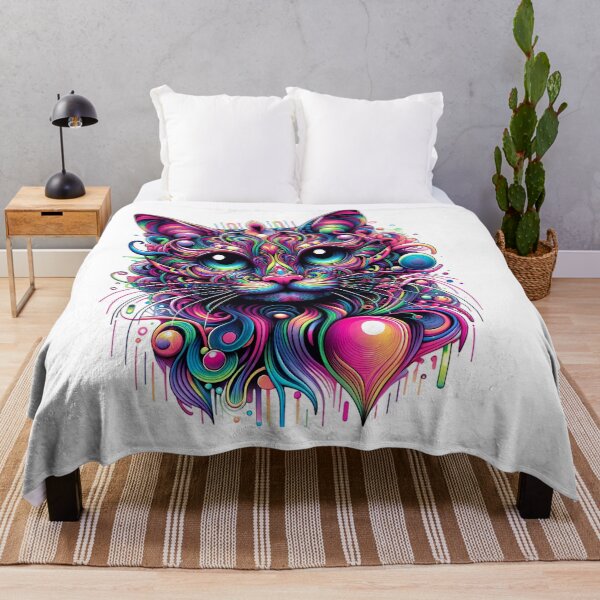 Item preview, Psychedelic Feline Fantasy designed and sold by Vitalka-uk.