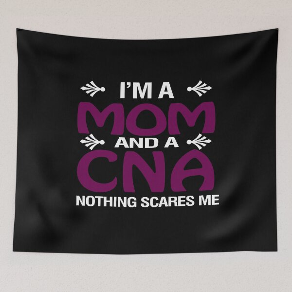 Item preview, I'm A Mom And A CNA Nothing Scares Me Shirt designed and sold by CreativeStrike.