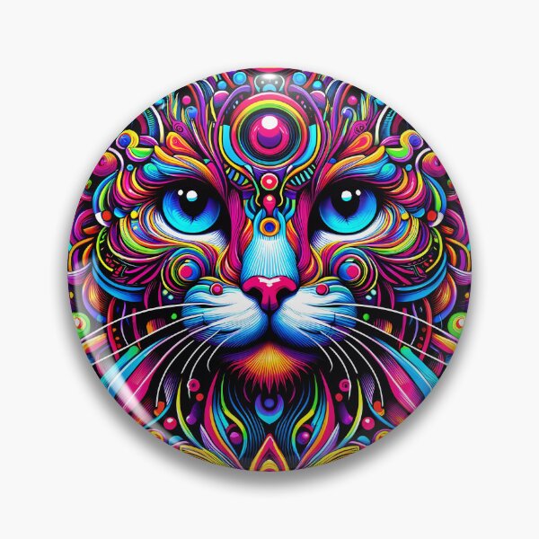 Artikelvorschau, Psychedelische Katzenfantasie entworfen und verkauft von Vitalka-uk.