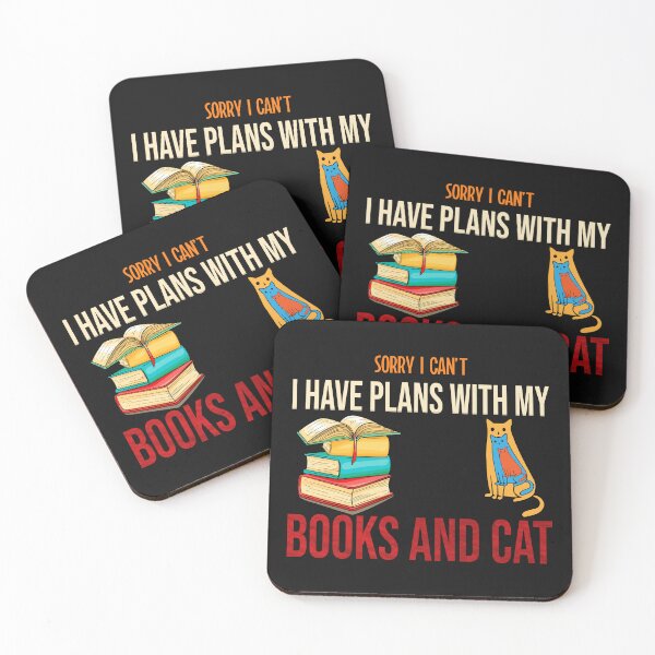Item preview, Sorry I can't I have plan with my books and cat designed and sold by marfanna.