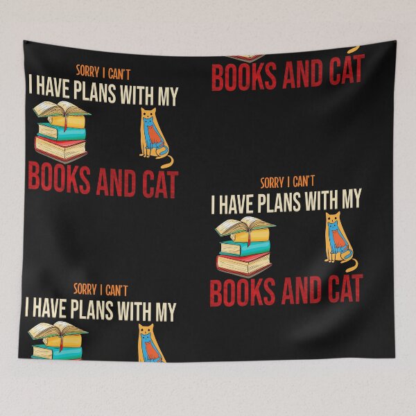 Item preview, Sorry I can't I have plan with my books and cat designed and sold by marfanna.