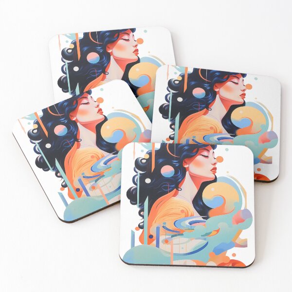 Item preview, Vibrant Colorful Artistic Modern Abstract Stylized Expressive Surreal designed and sold by 7FloydStore.