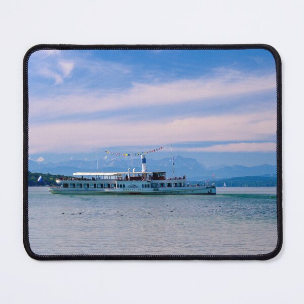 Item preview, Paddle Steamer Herrsching on Lake Ammer, Germany designed and sold by Kasia Design.