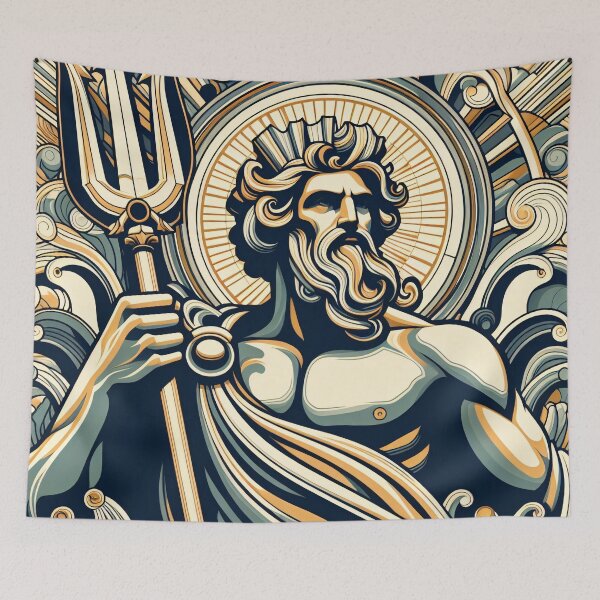 Item preview, The Gods of the Sea - Poseidon & Pontus designed and sold by ClassicRetroism.