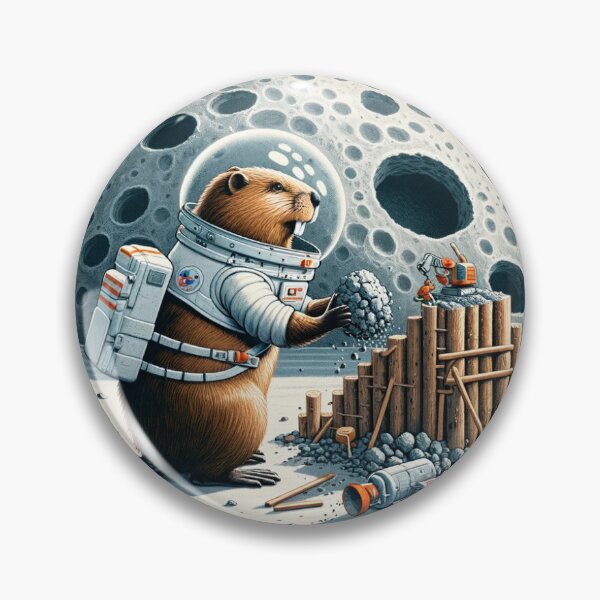 Item preview, Moonwalking Beaver Builder designed and sold by Mugs and Shirts.