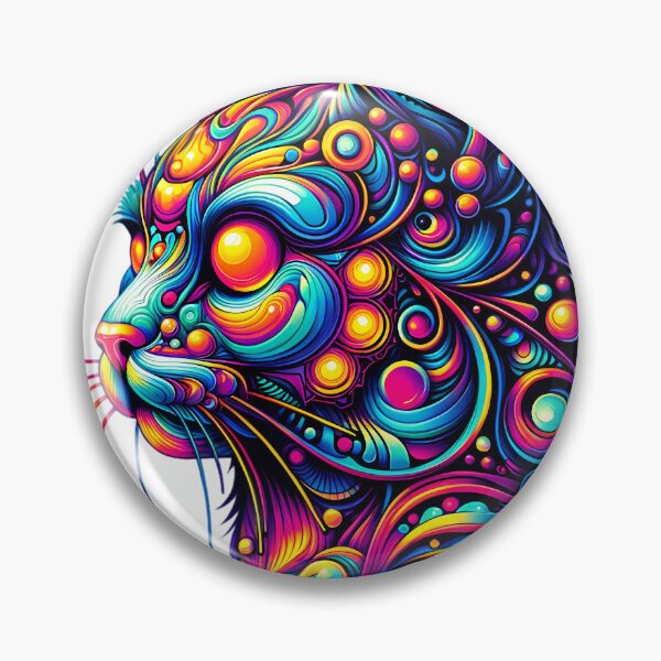 Artikelvorschau, Psychedelische Katzenfantasie entworfen und verkauft von Vitalka-uk.