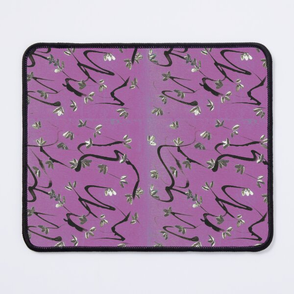 Item preview, White Blossoms in Solerized Plum By Amanda designed and sold by LavishWithLove.