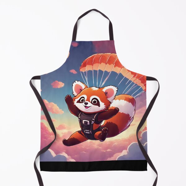 Item preview, Kawaii Red Panda Sky Diver designed and sold by MtValleyDesign.