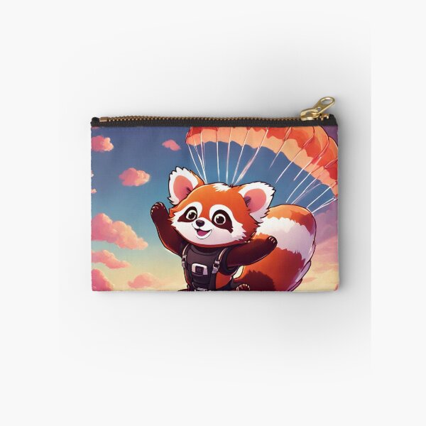 Item preview, Kawaii Red Panda Sky Diver designed and sold by MtValleyDesign.