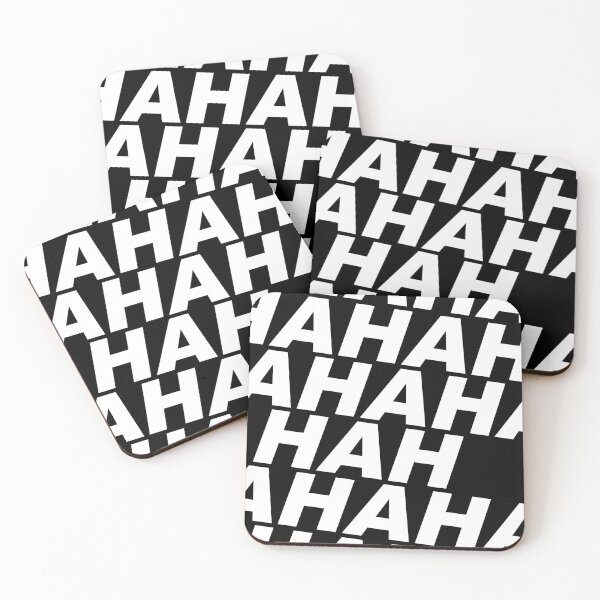 Item preview, AHAHA! White Text designed and sold by RR-Arts.