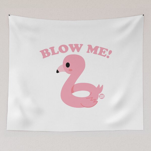 Item preview, BLOW ME FLAMINGO RAFT designed and sold by TODD GOLDMAN.