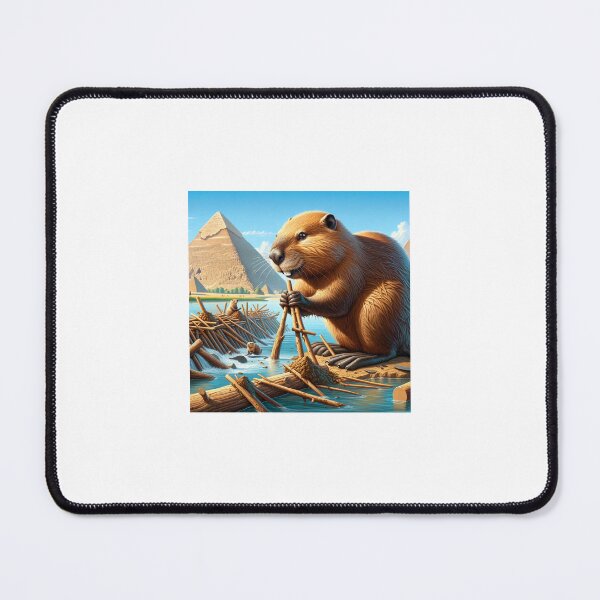 Item preview, Beaver Builder at the Pyramids designed and sold by Mugs and Shirts.