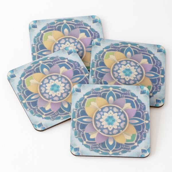 Item preview, Beautiful Blue Mandala (pattern version) designed and sold by mythangs.