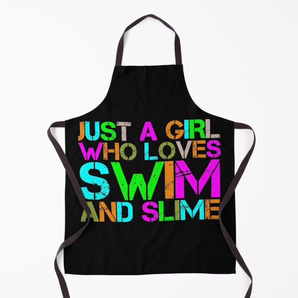 Item preview, Just A Girl Who Loves Swim & Slime: Cute Graphic Design designed and sold by F-SADESIGN.