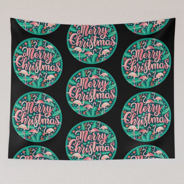 Item preview, flamingo christmas enthusiasts designed and sold by The  Knick Knack Nook.