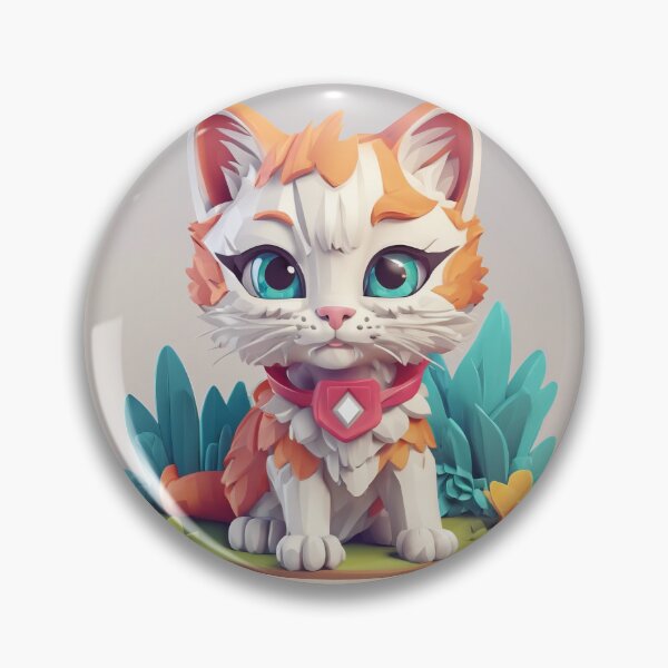Item preview, Polygonal Orange Tailed Kitten - Chic Chat Créations Ref.113 designed and sold by ChicChat.