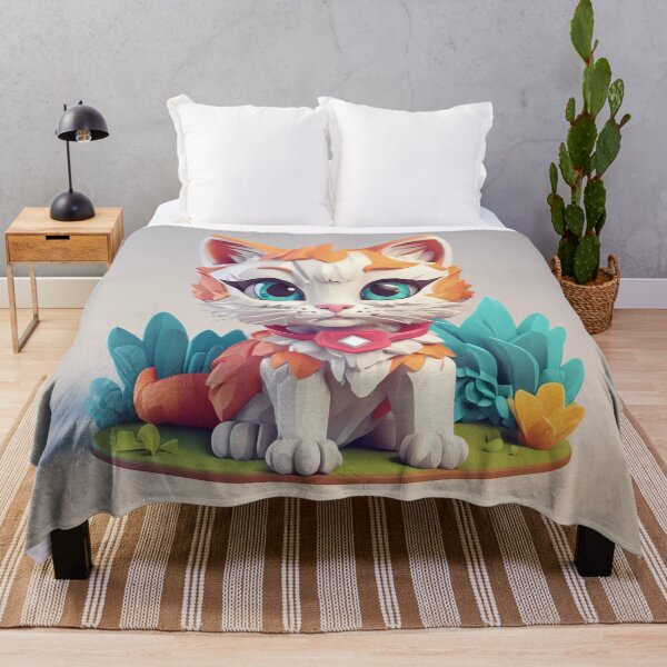 Item preview, Polygonal Orange Tailed Kitten - Chic Chat Créations Ref.113 designed and sold by ChicChat.