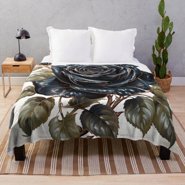 Item preview, Ornate single black rose with color accents designed and sold by dcrc.
