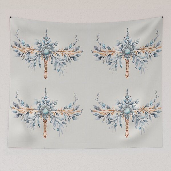 Aperçu de l'œuvre Éléments de conception Boho Icicle, aquarelle créée et vendue par Jayjaynaenae.