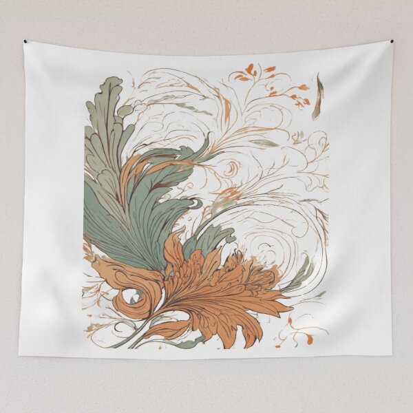 Item preview,  Minimalist Vintage Flourish Drawing for Classic Charm designed and sold by SSulatul101.