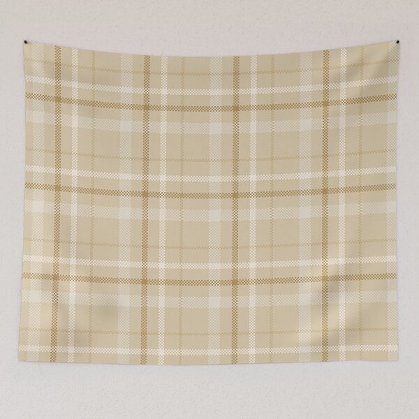 Item preview, Beige, Brown and Off-white Plaid - Geometric Print designed and sold by RSDigitalPrintDesign.