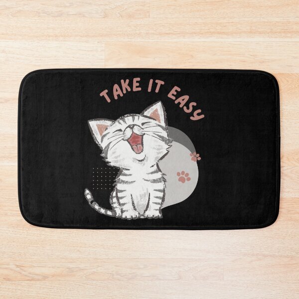 Item preview,  Take It Easy”, a feline companion who embodies a laid-back and relaxed attitude. designed and sold by Studio-wzory.