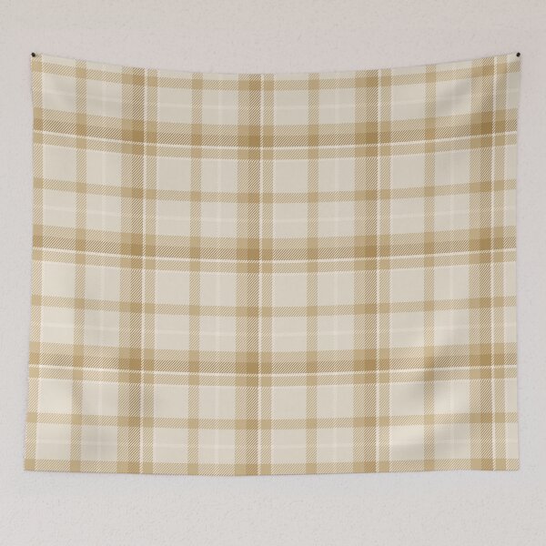 Item preview, Beige, Brown and Off-white Plaid - Geometric Print designed and sold by RSDigitalPrintDesign.
