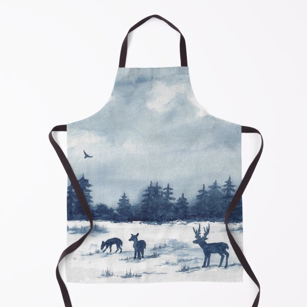 Item preview, Deer in the winter forest designed and sold by Sandra Steinke.