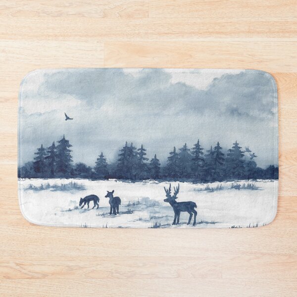 Item preview, Deer in the winter forest designed and sold by Sandra  Steinke.