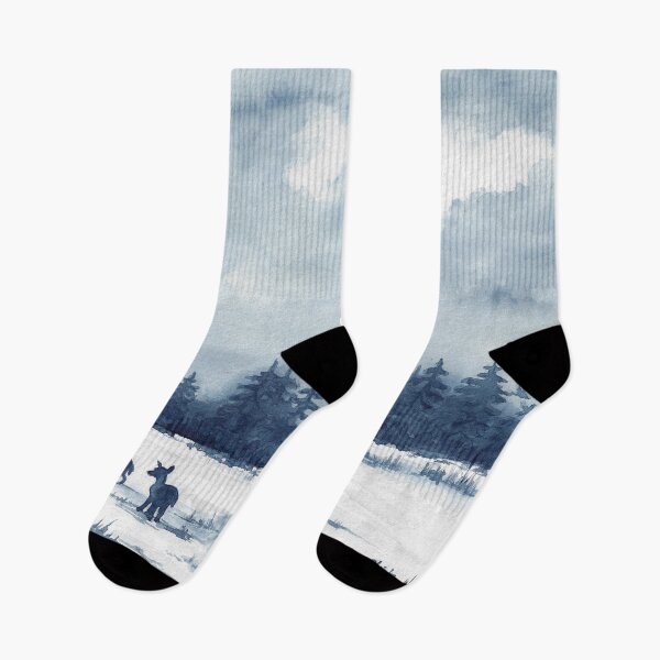 Item preview, Deer in the winter forest designed and sold by Sandra  Steinke.