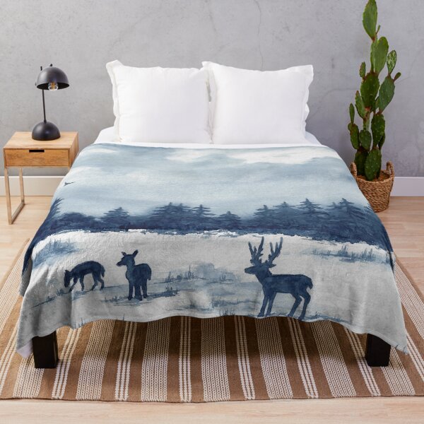 Item preview, Deer in the winter forest designed and sold by Sandra  Steinke.