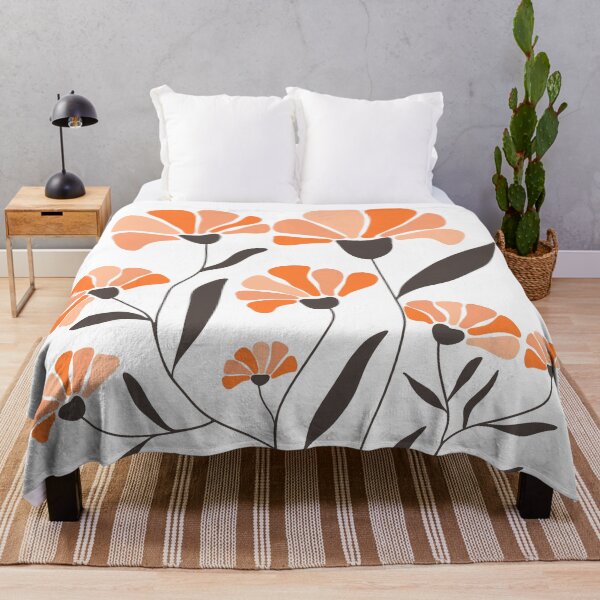 Item preview, Peach Fuzz Flowers and Leaves 2 designed and sold by dreamprint.