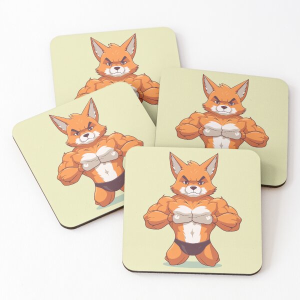 Item preview, Cute Bodybuilder Fox designed and sold by Amir Faysal.