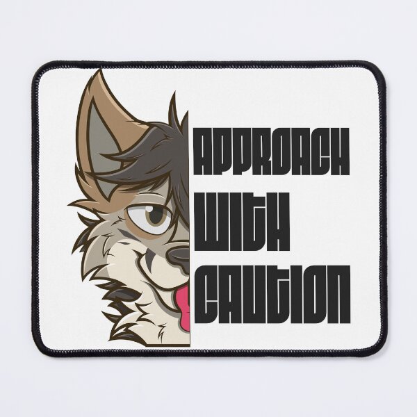 Item preview, Approach with Caution (Black) designed and sold by RayhamTheDoggo.