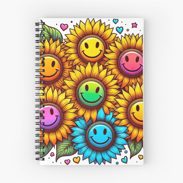 Item preview, "Joyful Sunflower Smiles: Whimsical Field of Blooms in Seven Colors" designed and sold by Huycao211.