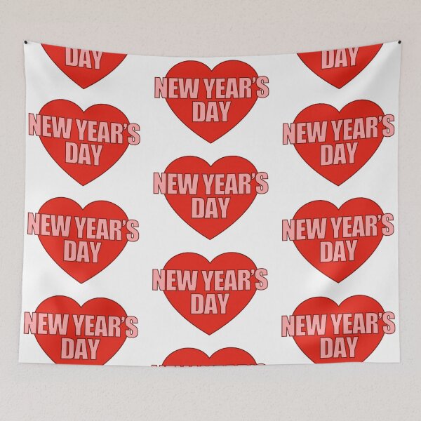 Item preview, New Year's Day Heart designed and sold by Chesley Design.