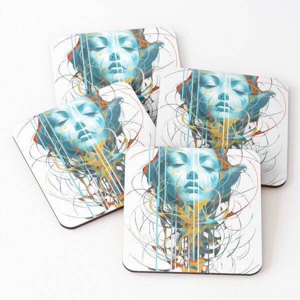 Item preview, Vibrant Colorful Artistic Modern Abstract Stylized Expressive Surreal designed and sold by 7FloydStore.