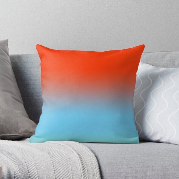 orange and blue cushions