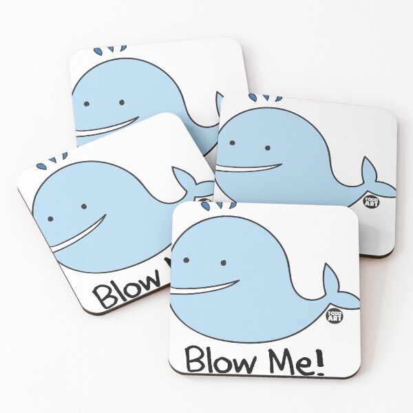 Item preview, BLOW ME WHALE CUTE designed and sold by TODD GOLDMAN.