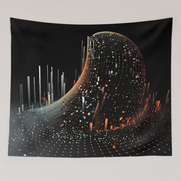 Item preview, Dark digital 3 dimensional abstract print designed and sold by dcrc.