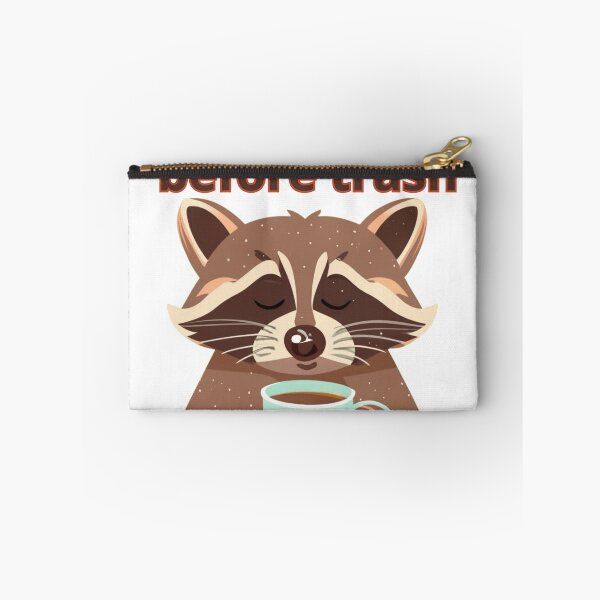 Item preview, raccoon coffe lover designed and sold by TranquilTrinket.
