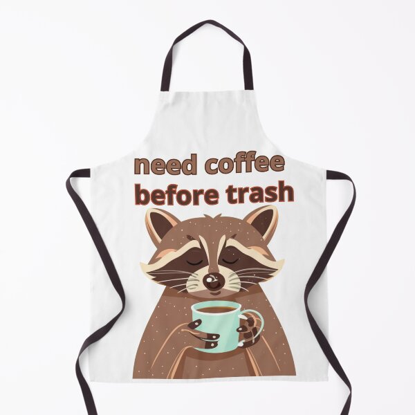 Item preview, raccoon coffe lover designed and sold by TranquilTrinket.
