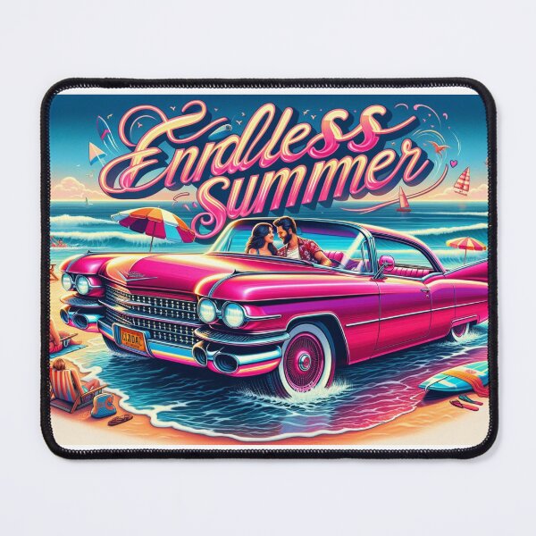 Item preview, Cadillac Rose Beach Sunset - American Summer Vibes designed and sold by OlaMarket.