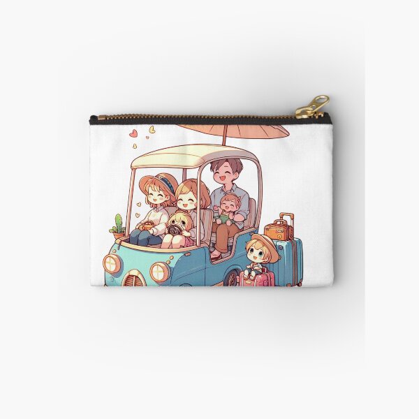 Item preview, "Family Road Trip Adventure: Heartwarming Car Scene with Luggage" designed and sold by Huycao211.